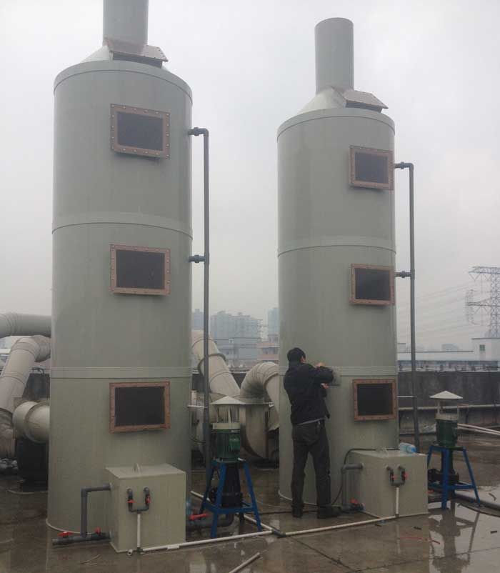 深圳雲龍（lóng）電鍍公（gōng）司廢氣處理工程